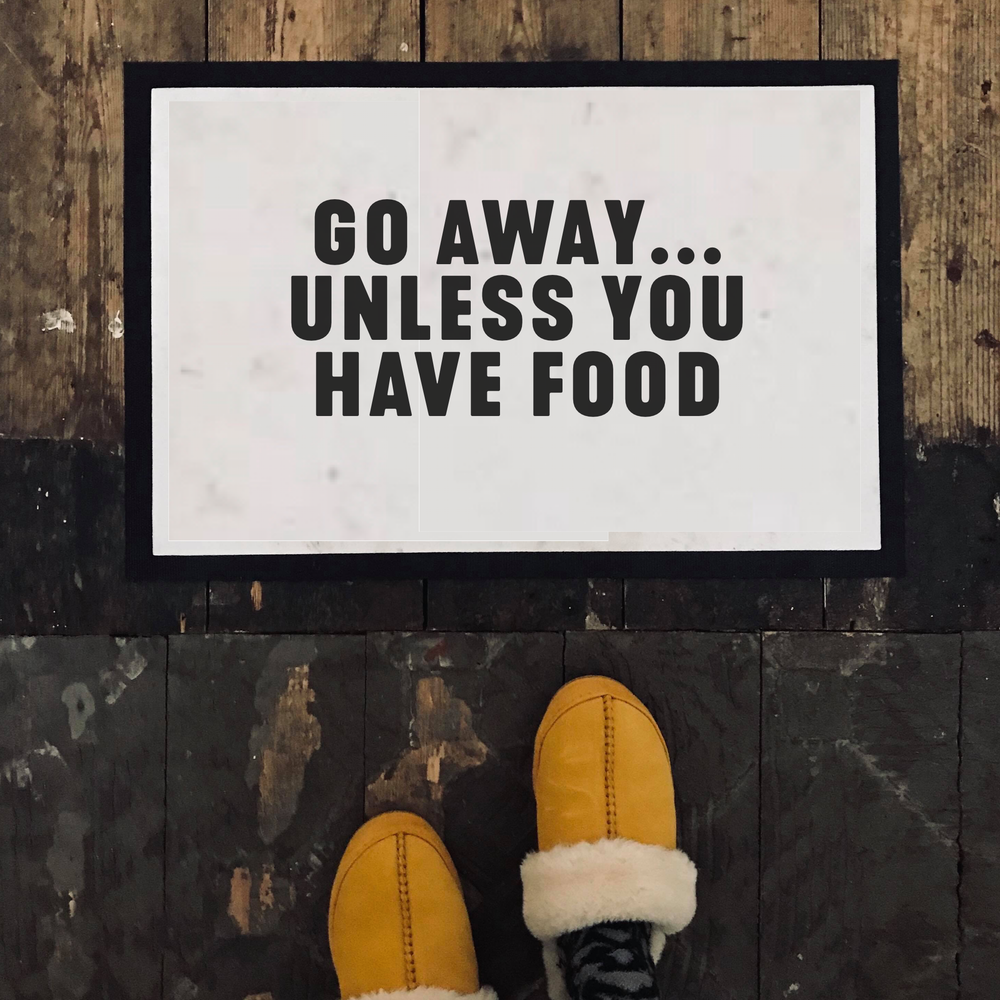 Go Away Unless You Have Food Door Mat #1 image